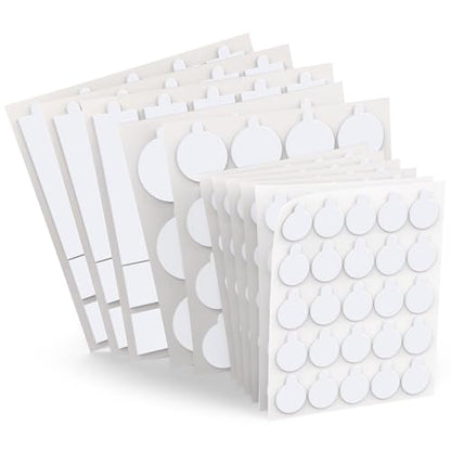 Double Sided Tape for Walls, 220 Pcs Sticky Tack Dots Removable Mounting Putty Clear Adhesive Strips with Tear Tabs No Damage Trace for Hanging Picture Poster Decorations Art Craft Party Supplies