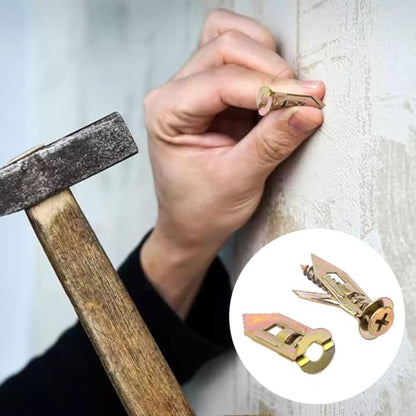 80PCS Self Drilling Drywall Anchors with Screws,40 Sheetrock Anchors (0.47x1.57 Inch) & 40 Zinc Expansion Screws - size: 80PCS—0.47X1.57inch