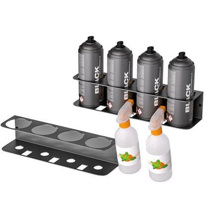 Ultrawall Spray Can Holder Rack, Wall Mounted Spray Bottle Holder, Garage Wall Mount Shelf, Utility Storage Rack, Tool Storage Rack - style: Separate