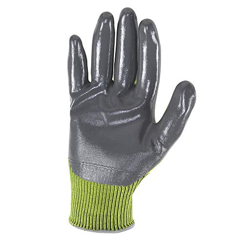 Wells Lamont 3 Pair Pack Men's Nitrile Coated Grip Work Gloves, Medium (546MF), Black - size: Medium (Pack of 3)