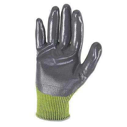 Wells Lamont 3 Pair Pack Men's Nitrile Coated Grip Work Gloves, Medium (546MF), Black - size: Medium (Pack of 3)