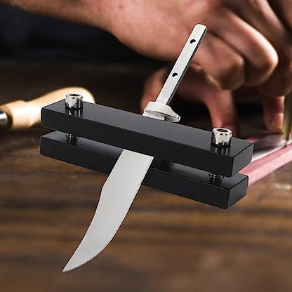 SCOTTCHEN Hardened File Guide Knife Making Tool, Hardened Metal Hardness up to 55, for Belt Sander, Knife Makers file Guide - style: Knife File Guide