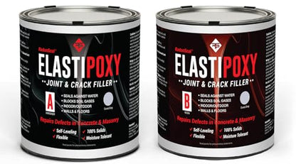 ElastiPoxy Concrete Joint & Crack Filler Kit – 2 Quarts – Flexible Epoxy Joint Sealant for Floor-to-Wall Joints, Contraction Joints, Cracks in Concrete Blocks, and Spalled Surfaces
