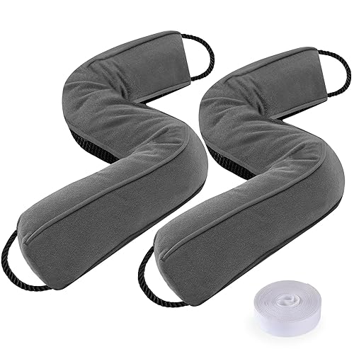 Sunolga 2 Packs 48 Inches 2LBs Weighted Door Draft Stopper Filled with Glass Beads & Cotton, Removable Machine Washable Sound Proof Under Door Draft Blocker with Anti-Abrasion Bottom for Door, Gray - color: Gray, size: 48 Inches