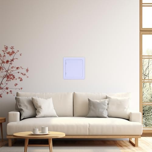Suteck Plumbing Access Panel for Drywall Ceiling 6 x 6 Inch Reinforced Plastic Wall Access Doors Removable Hinged Panel - size: 6x6 Inch