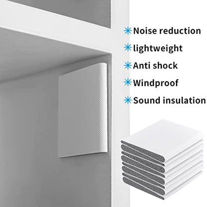 wugongshan 16 Pcs Door Corner Seals, Weather Stripping Draft Stopper Self-Adhesive, Exterior Door Jamb Frame Seal Foam for Draft Weather Protection, Isolation of Noise, Corner Seal