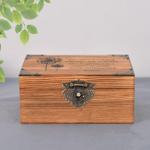 NICENEEDED Jewelry Box Hinges and Latches, Antique Engraved Latch Hasp Hinges and Box Corner Protectors Hardware Kit, Bronze Wooden Box Latch Buckle for Jewelry Box Decoration and Repair