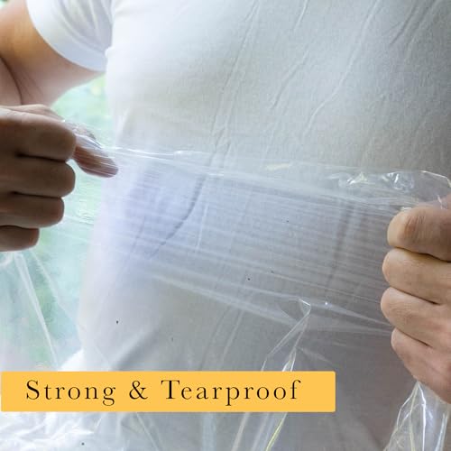 Clear Heavy Duty Temporary Self Adhesive Carpet Protector 24" x 200' - 2.5mil. Carpet Protection Film for Carpet Floor, Stair Rugs, Reverse Wound, Paint & Waterproof carpet cover Easy Unwind, Strong - size: 24" x 200'
