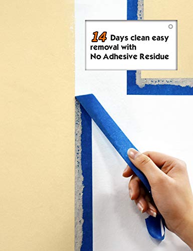 ROLLINGDOG Multifunctional Paint Roller Tray Set - Ladder Paint Tray,9 inch Paint Roller,Drop Cloth and Masking Taping(Pack of11) - color: Paint Roller Kit