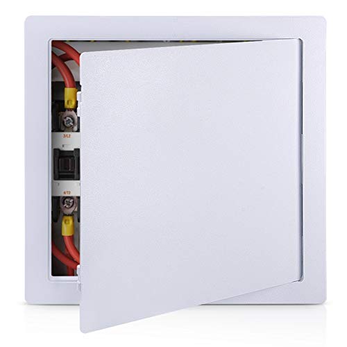 Plumbing Access Panel for Drywall 12 x 12 Inch Plastic Access Door Removable Wall Access Panel Ceiling Reinforced Hinged Durable - size: 12 X 12 Inch