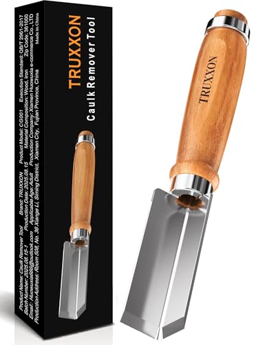 Professional Caulk Remover Tool – Heat-Treated Caulking Tool with 90° Sharp Blade & Solid Wood Handle, Saves Time for Home Improvement, Durable Grout & Silicone Remover Tool - color: 1- Original