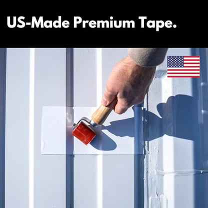 HSS RV Sealant Tape with MicroSealant - Waterproof Commercial Roofing Tape for Roof and RV Repair - UV- & Weatherproof - White - 4 inch x 25 ft. - color: White, size: 4" x 25'