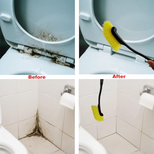 Crevice Cleaning Brush Multi Functional Gap Scrub Brush Tools for Kitchen Corners, Faucets, Baseboards & Bathroom Shower Tile Gaps, Grout, Sink & Household Tight Spaces, Dead Corners, Vehicle, Window