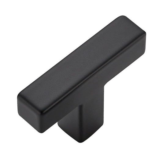 1 Pack Matte Black Cabinet Knobs - Kitchen Cabinet Knobs Black Cabinet Pulls for Kitchen Cabinet Drawer Stainless Steel Dresser Knobs for Cabinet Hardware 2in Length Single Hole Square - color: Matte Black, size: 1 Pack, style: Square