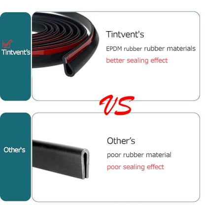 Rubber Edge Trim Black, U Channel Rubber Seal Strip with Self-Adhesive Tape, Fit for 0.15" Edge, 25Ft - color: Black, size: 25Feet
