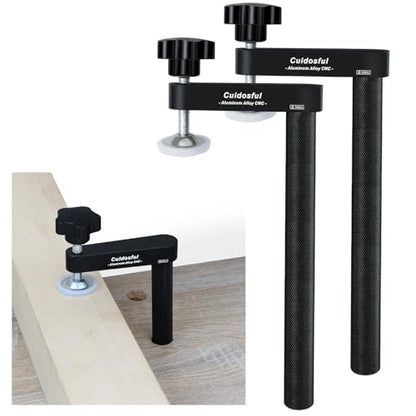 2-Pack 3/4" Bench Dog Clamps, Dog Hold Clamp Secure Woodworking Clamps For Woodworking, Anti-Twist, Compatible with 19mm Workbenches, for Craftsmen & DIYers