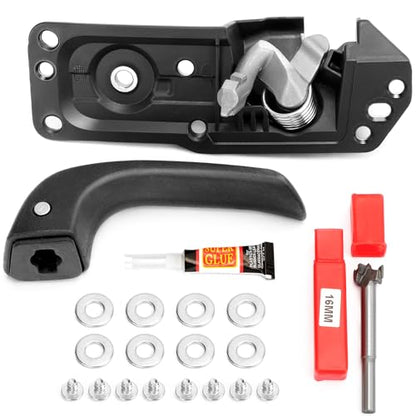 X4XZ 20833606 Left Driver Side Interior Door Handle Kit for 2007-2014 Chevy Silverado, Tahoe, Suburban, Avalanche/GMC Sierra, Yukon, Yukon XL/Cadillac Escalade 20871488, 80374
