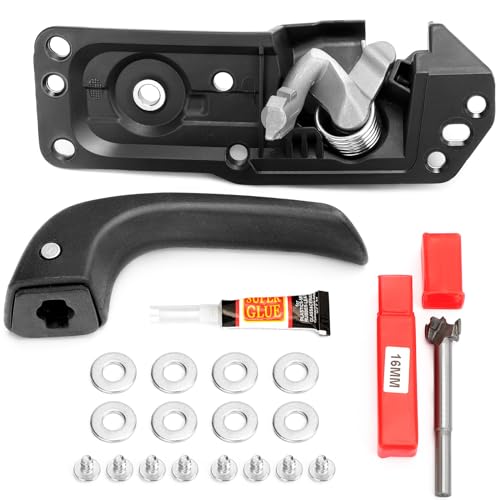 X4XZ 20833606 Left Driver Side Interior Door Handle Kit for 2007-2014 Chevy Silverado, Tahoe, Suburban, Avalanche/GMC Sierra, Yukon, Yukon XL/Cadillac Escalade 20871488, 80374
