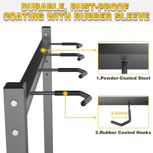 Ultrawall Freestanding Bike Rack, Vertical Bike Storage Stand for Garage, Indoor Bicycle Organizer, Holds Up to 4 Bikes - style: Holds 4 Bikes