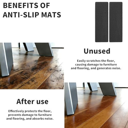 4 Pack Premium Furniture Pads, Furniture Gripper, Stoppers, Non-Slip Pads Silders, Foot Cover for Desk, Chair, Hardwood Floors (4)