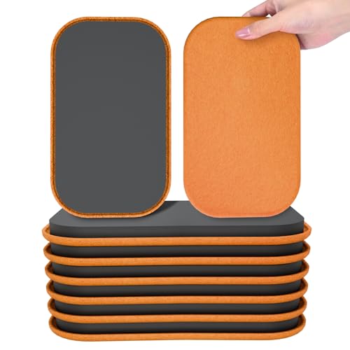 8 Pcs Furniture Sliders, Furniture Movers for Hardwood Floors & Carpet, Heavy Duty Furniture Sliders for Smooth Glide-9 1/2" XL - size: 9 1/2"
