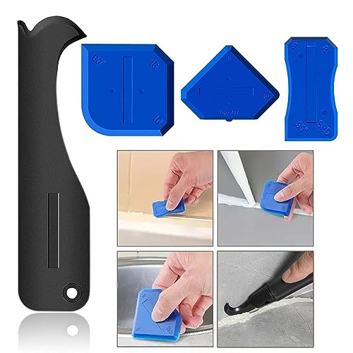 Silicone Caulking Tool, 3 in 1 Silicone Remover Multi Tool, Glazing Compound Finishing Tool, Caulk Remover Tool, for Bathroom,Kitchen,Floor,Window,Sink Joint,Frames Seal(2 sets) - color: 3 in 1 Tool(2 Sets)