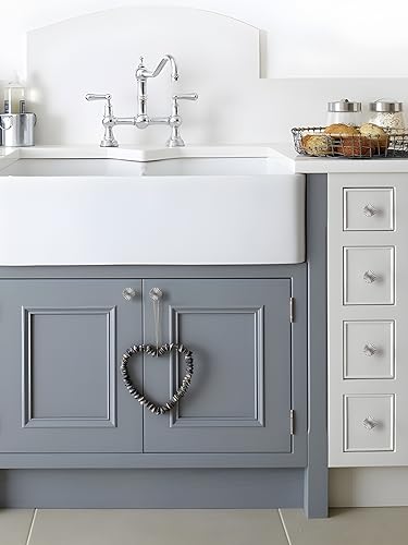 5 Pack Brushed Nickel Cabinet Knobs Satin Nickel Flat Drawer Pulls Kitchen Cupboard Bathroom Dresser Cabinet Hardware Handles Zinc Alloy - color: Brushed Nickel, size: Knob