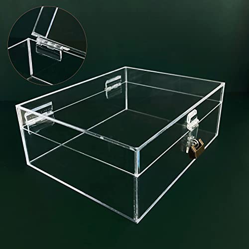 12 Pcs Acrylic Self Adhesive Small Transparent Continuous Hinge Tools for Cabinet Drawer Furniture DIY Display Stand 45x35 mm - size: 45 X 35 Mm