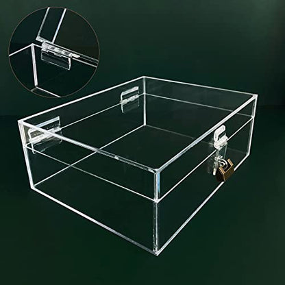 12 Pcs Acrylic Self Adhesive Small Transparent Continuous Hinge Tools for Cabinet Drawer Furniture DIY Display Stand 45x35 mm - size: 45 X 35 Mm