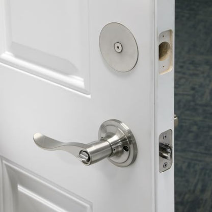 Prime-Line U 10446 Steel Door Hole Cover Plate, Satin Nickel (Single Pack) - color: Satin Nickel