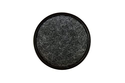 Shepherd 1-1/4" Round Reusable Carpet Bottom Furniture Caster Cups for Office Chairs, Desks, and Carts, Furniture Wheel Caster Cups for Carpet and Hardwood Surfaces, 4-Pack, Brown