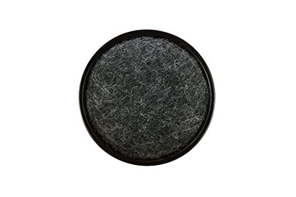 Shepherd 1-1/4" Round Reusable Carpet Bottom Furniture Caster Cups for Office Chairs, Desks, and Carts, Furniture Wheel Caster Cups for Carpet and Hardwood Surfaces, 4-Pack, Brown