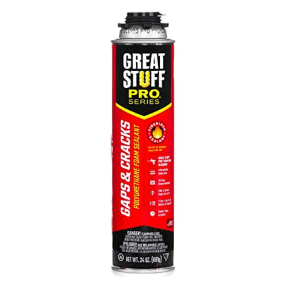GREAT STUFF PRO Gaps & Cracks 24 oz Insulating Foam Sealant, Orange - size: Each, style: PRO Gaps & Cracks