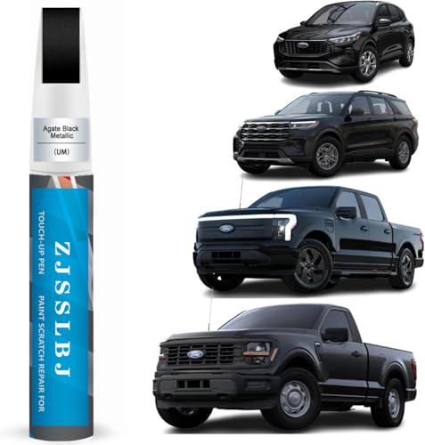 Touch Up Paint for Ford Car Paint Pen Scratch Repair Two-In-One Touch Up Paint, Premium Car Scratch Remover for Deep Scratches (Agate Black Metallic(UM) for 2024 Ford F-150/2024 Ford F-150 Lightning/2025 Explorer/2025 Escape/2024 Transit/2024 Edge/2024 Ex