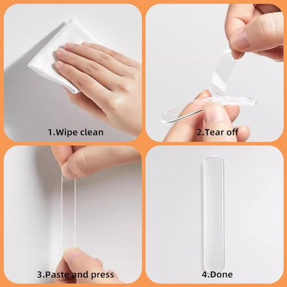 Anti Door Slam 30PCS, Door Slam Silencer, Clear Cabinet Door Bumpers, Rubber Bumpers Self Adhesive 2.5x0.4x0.08 inches - size: 30pcs Medium Thin