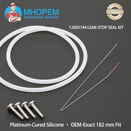 12005744 Dishwasher Pump Sump Seal Repair Kit – Upgraded Gasket & Screws, Replaces 12005317, for Bosch 12004119 Repair-Set, for Siemens, Gorenje, Neff, Balay etc – Fixes Error E15 Leaks