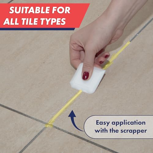 Tile Grout, Repair Kit, Restore & Renew Tile Joints Line, Fast Drying Tile Grout Paint Squeeze Tube for Bathroom Shower Kitchen Floor, Waterproof (8.8 oz, Cream) - style: Cream