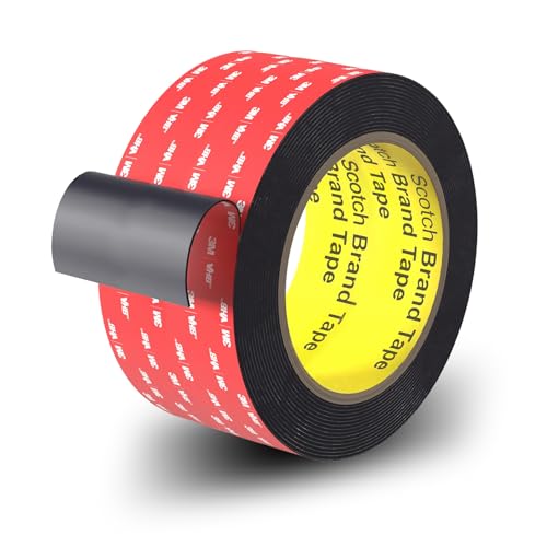 Double Sided Tape Heavy Duty, 2 in x 16.5 ft, Strong Adhesive Waterproof Mounting Tape for Car, Walls, LED Strip Light, Home & Office Décor - size: 2 in X 16.5 Ft