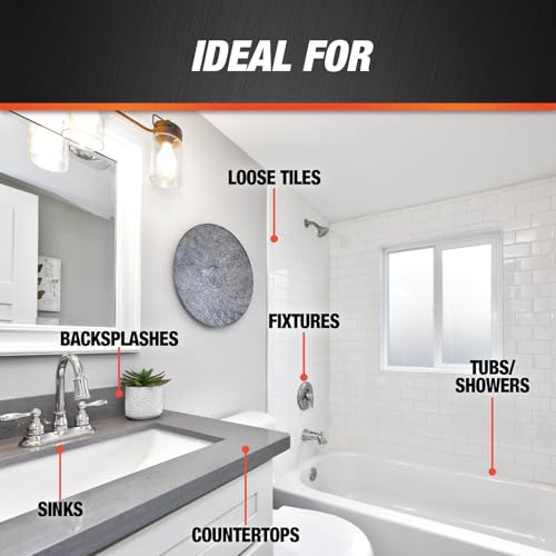 Kwik Seal Ultra Advanced Kitchen and Bath Siliconized Sealant, Biscuit, 5.5 Oz (7079818916)
