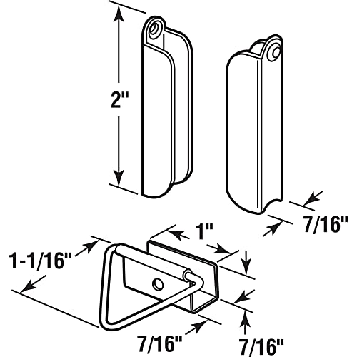 Prime-Line L 5770 Mill Finish, Screen Hanger and Latch (1 Set) - size: 1 Count (Pack of 1)