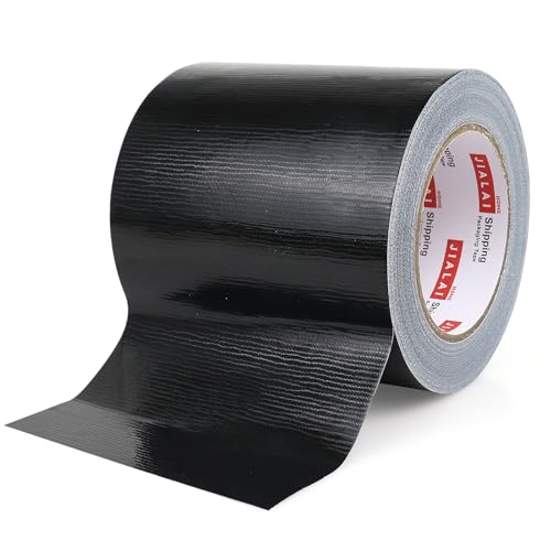 Wide Duct Tape, Industrial Grade 30Yards (90 ft) Wide Tape 5'' Duct, 9 Mil Heavy-Duty, Waterproof, Strong, Flexible, No Residue, for Crafts & Home Improvement (Black, 5'' x 90ft) - color: Black, size: 5'' x 90ft