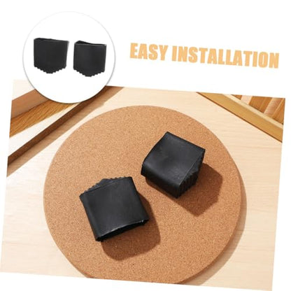 NUOBESTY 4pcs Non Slip Ladder Mat Folding Ladder Accessories Pads High Friction Surface for Safety Easy Installation and Floor Protection