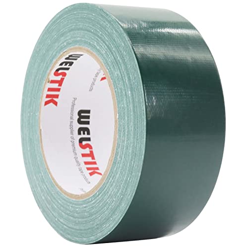 WELSTIK Professional Grade Dark Green Duct Tape, Waterproof Duct Cloth Fabric,Duct Tape for Photographers,Repairs, DIY, Crafts, Indoor Outdoor Use (2 Inch X 45 Yards, Green) - color: green, size: 2"X45yard