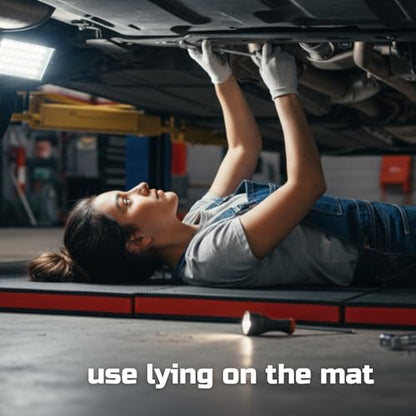 ONREVA Mechanic Mat 48x24x1.2 inch, Kneeling Mat for Working Under Car, Mechanics Pad for Ground, Extra Large Folding Kneeling Pad, High-Density Thick Knee Creeper Mat