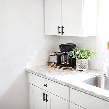 Goldenwarm 25 Pack Black Cabinet Handles 4-1/2"(115mm) Matte Black Cabinet Pulls T Bar Drawer Pulls for Kitchen Cupboard & Drawer Hardware - color: Black, size: 4-1/2 Inch Hole Center