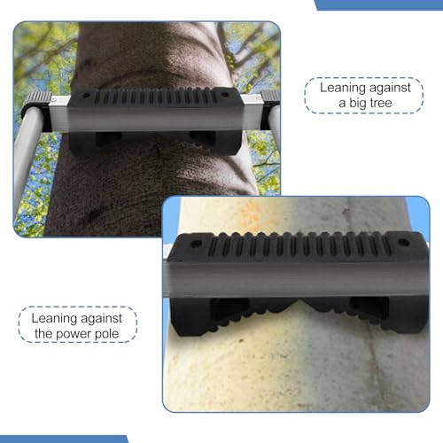 Anti-Slip Ladder Stabilizer, Rubber Steep Ladder Accessory Ladder Stabilizer Rubber Fall Prevention, Scratch Protection, Extension Ladder Attachment Against Wall, Telegraph Pole