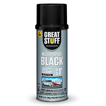 Great Stuff 99054816 Multipurpose Insulating Foam Sealant, 12 oz, Black - size: Each, style: Multipurpose Insulating Foam Sealant