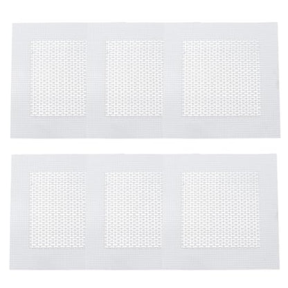 6PCS 4” Drywall Repair Kit, Aluminum Wall Patch with Galvanized Plate, Self Adhesive Fiberglass Dry Wall Hole Patches for Drywall Ceiling Sheetrock - size: 4”