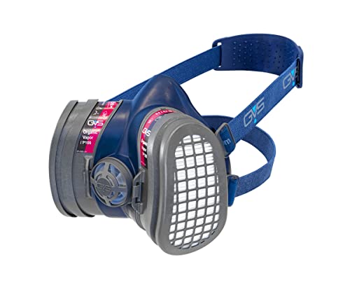 GVS SPR657 Elipse Low Profile Mask with Filters for Dust, Organic Gases and Vapors, M/L
