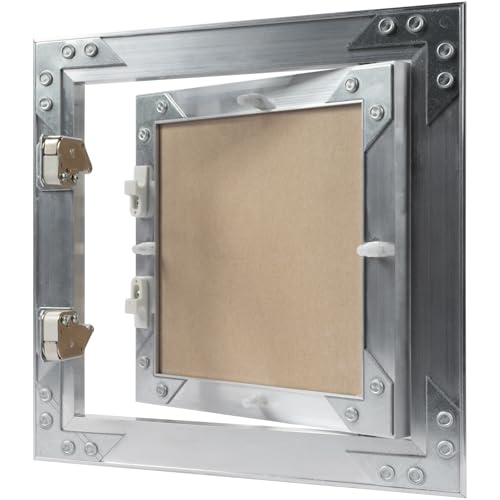 8" x 8" Waterproof Drywall Access Panel, Tileable and Paintable Ceiling and Wall Access Panel for Drywall, Wire Cover for Wall Covering Panels, Push to Open, Flush-Mount Wall Hole Cover - size: 8x8 Inch